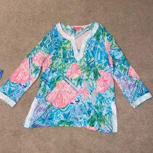 Lilly Pulitzer Beaded Tunic Top